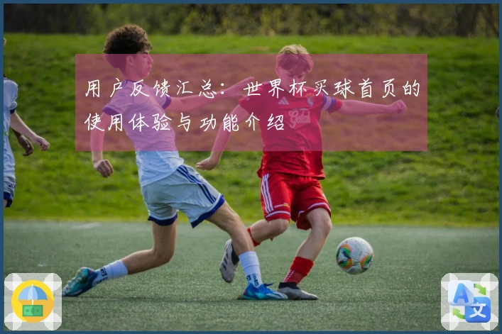 用户反馈汇总:世界杯买球首页的使用体验与功能介绍